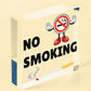 No Smoking Area Hanging Sign Hotel Garden Pub Bar Door Wall Warning Plaque