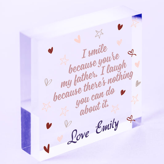 Personalised Father and Daughter Daddy and Daughter Son Fathers Day Gift for Dad