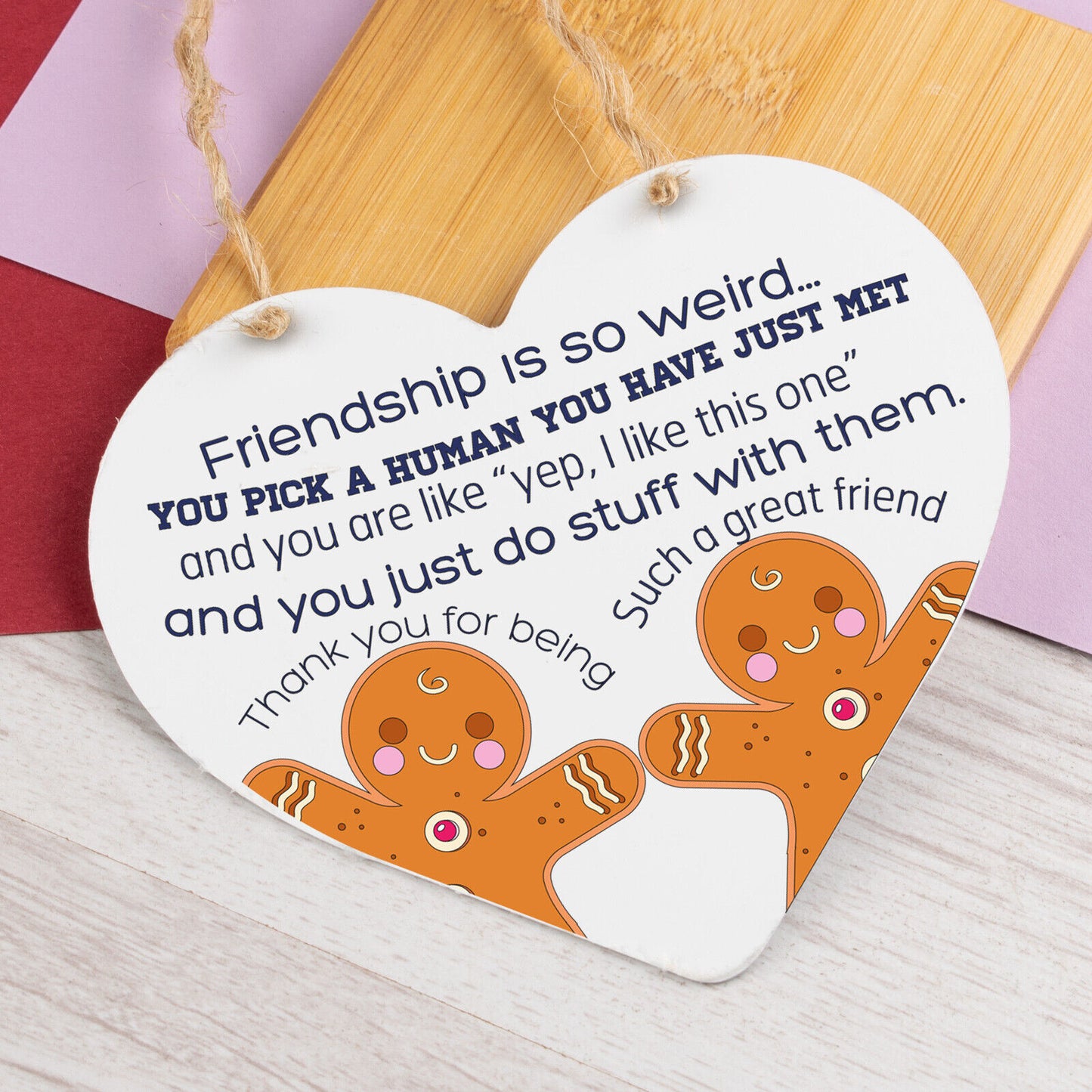 Best Friend Poem Heart Metal Hanging Sign Christmas Decoration Friend Gifts BFF