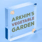 Vegetable Garden Personalised Hanging Allotment Greenhouse Garden Shed Sign