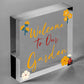 Welcome To Our Garden Sign Floral Design Home Decor Mum Nan Family Gift