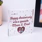 Anniversary Gift First 10th 25th 50th Wedding Anniversary Mum Dad Present Sign