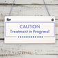 Quiet Please TREATMENT IN PROGRESS Dont Disturb Hanging Wall Door Salon Sign