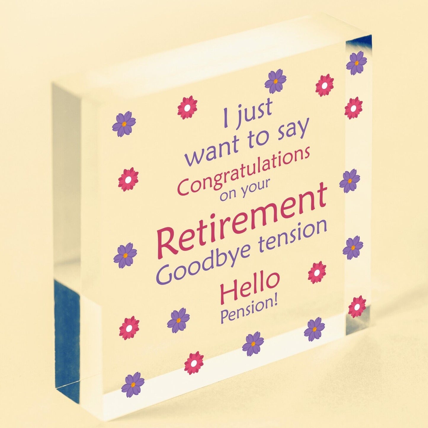 Novelty Retirement Gift for Him Her Colleague Good Luck Leaving Gift Keepsake