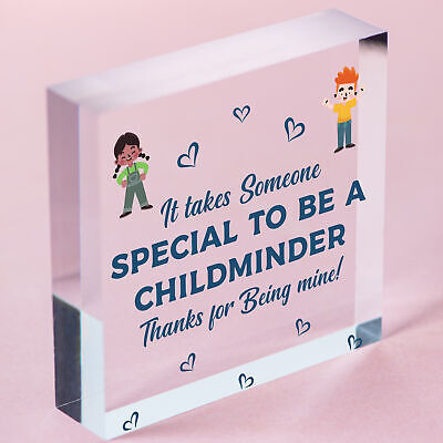 Thank You Childminder Gifts Wood Heart Leaving Gift Babysitter Thank You Present