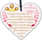 Wedding Anniversary Gift Wooden Heart Husband Wife Gift For Her Women Thank You