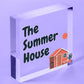 The Summer House Plaque Garden Shed Hanging Wall Door Decor Sign Gifts For Her