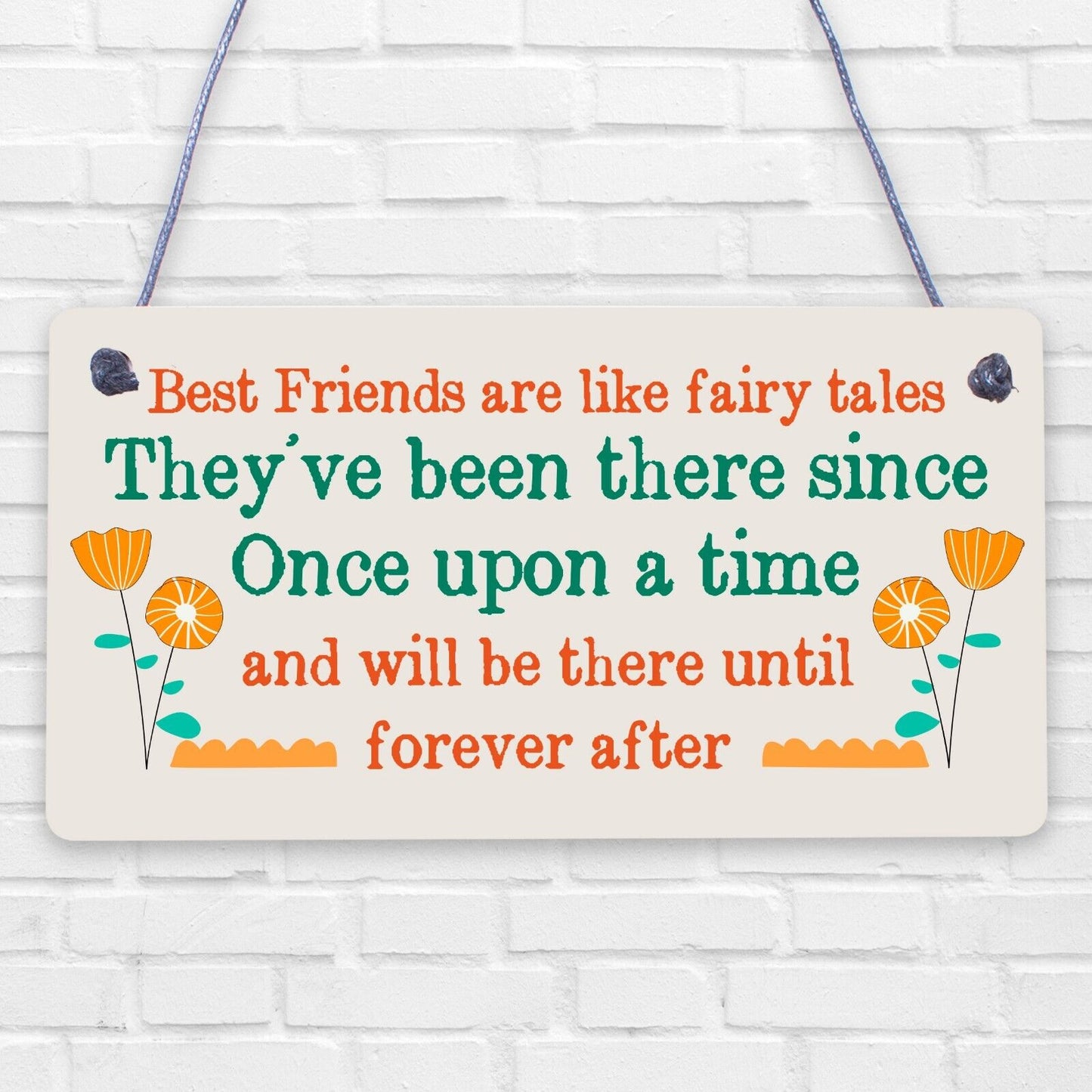 Birthday Gifts For Best Friend Hanging Plaque Christmas Card Gift THANK YOU Sign