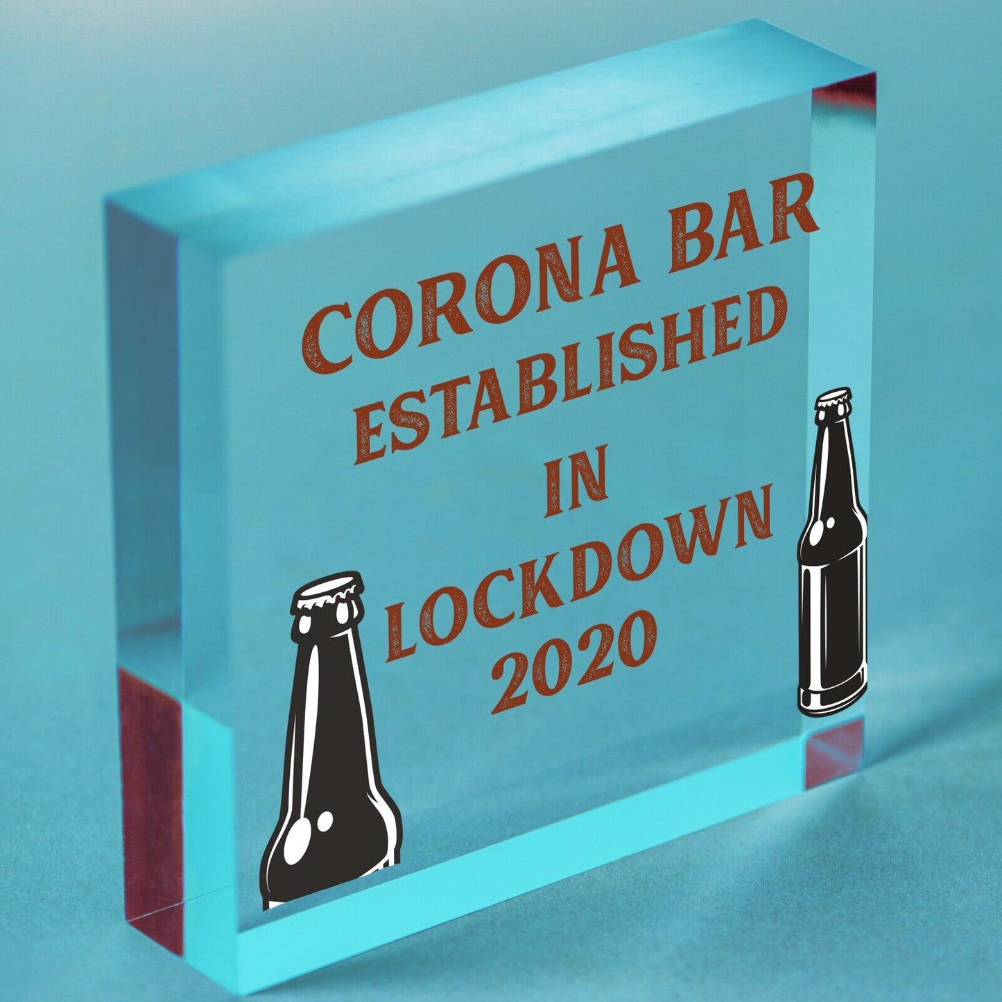 Funny Corona Bar Sign For Home Bar Garden Hanging Sign Alcohol Beer Gin Gift