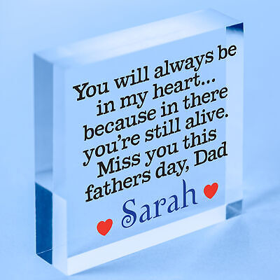 Personalised Thinking Of You On Fathers Day Dad Robin Memorial Remembrance Dad