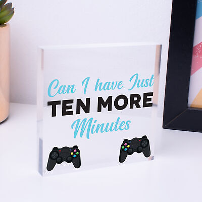 Novelty Sign For Gamer Hanging Games Room Bedroom Sign Gifts For Him Boys