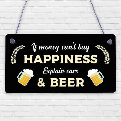 Beer Car Lover Gifts For Men Man Cave Garage Sign Birthday Gifts For Dad Grandad