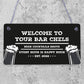 FUNNY PERSONALISED Bar Sign Hanging Man Cave Shed Garage Home Pub Sign