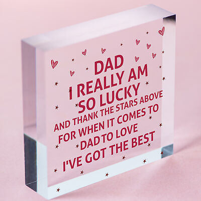 Thank You Gift For Dad Birthday Christmas Engraved Heart Gift From Son Daughter