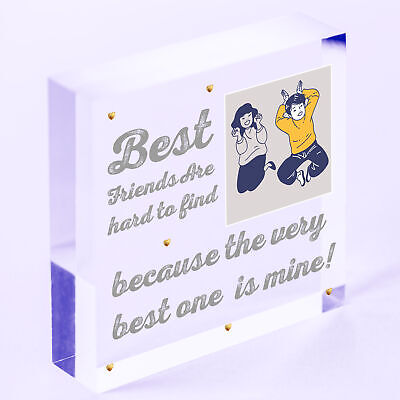 PERSONALISED Picture Plaque For Best Friend Birthday Xmas Thank You Gift