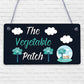 The Vegetable Patch Hanging Sign Garden Sign Summer House Plaque Shed Sign