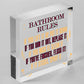 Bathroom Rules Marble Theme Home Decor Bathroom Toilet Sign Home Gift