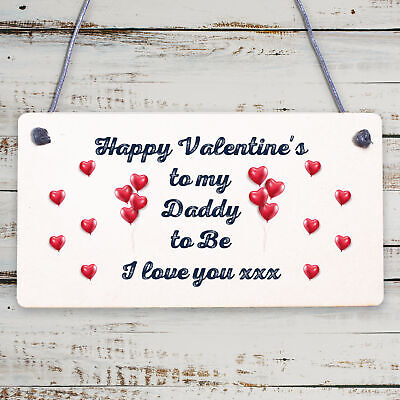 Valentines Day Card for Daddy To Be From Bump Daddy Babys 1st Valentines Card