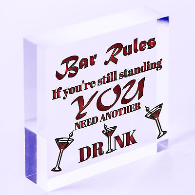 Still Standing Plaque Alcohol Beer Pub Bar Garden Man Cave Wall Sign Friend Gift