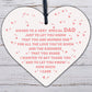 Dad Christmas Presents Wooden Heart Birthday Gifts For Daddy From Daughter Son