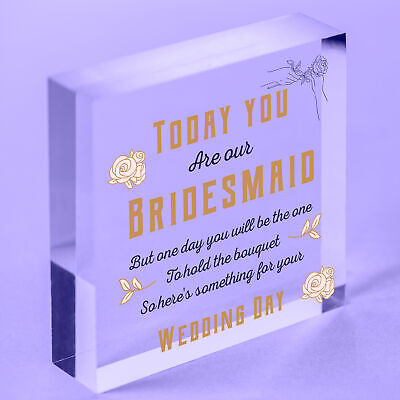 Will You Be My Maid Of Honour Wooden Heart Plaque Wedding Gifts Friendship Gifts