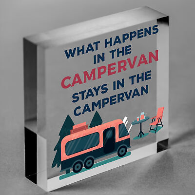 Campervan Camper Caravan Motorhome VW Gifts Travel Holiday Hanging Door Sign