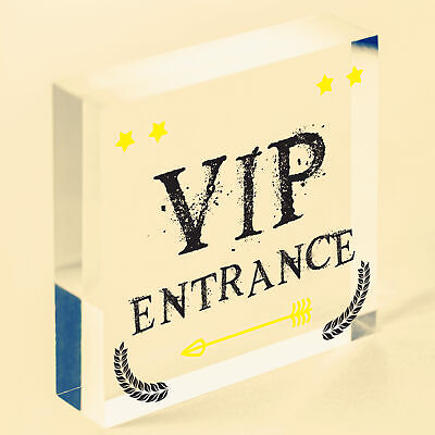 VIP ENTRANCE Party Awards Night Bar Plaque Party Decoration Gift Man Cave Sign