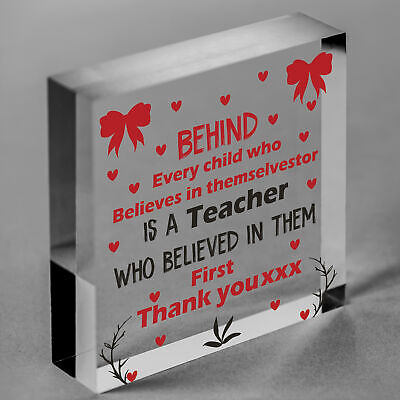 Cute Teacher Gifts Thank You Wooden Heart Leaving School Nursery Gift Keepsake