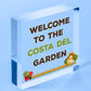 Welcome Sign Garden Signs And Plaques For Outdoor Funny Shed Sign Family Gift