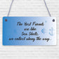 Sea Shell Friendship Nautical Seaside Theme Gift Hanging Plaque Bathroom Sign