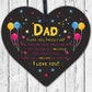 Dad Gifts From Daughter Son Novelty Fathers Day Birthday Card For Dad Wood Heart