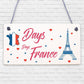 Chalkboard Holiday Countdown FRANCE Hanging Plaque Accessories Friendship Gifts