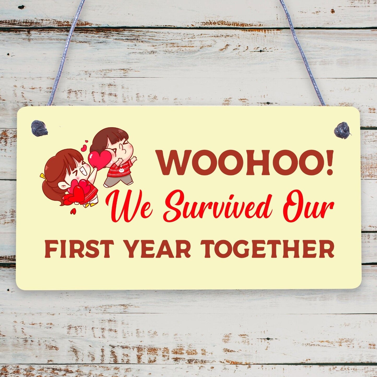 1st Anniversary Plaque First Anniversary Gift For Him Her Boyfriend Girlfriend