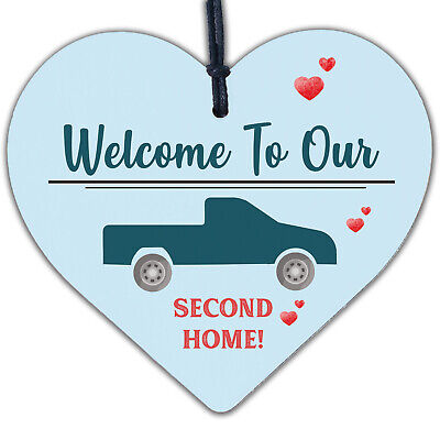 Caravan Sign Hanging Door Plaque Welcome Sign Second Home Motorhome Campervan