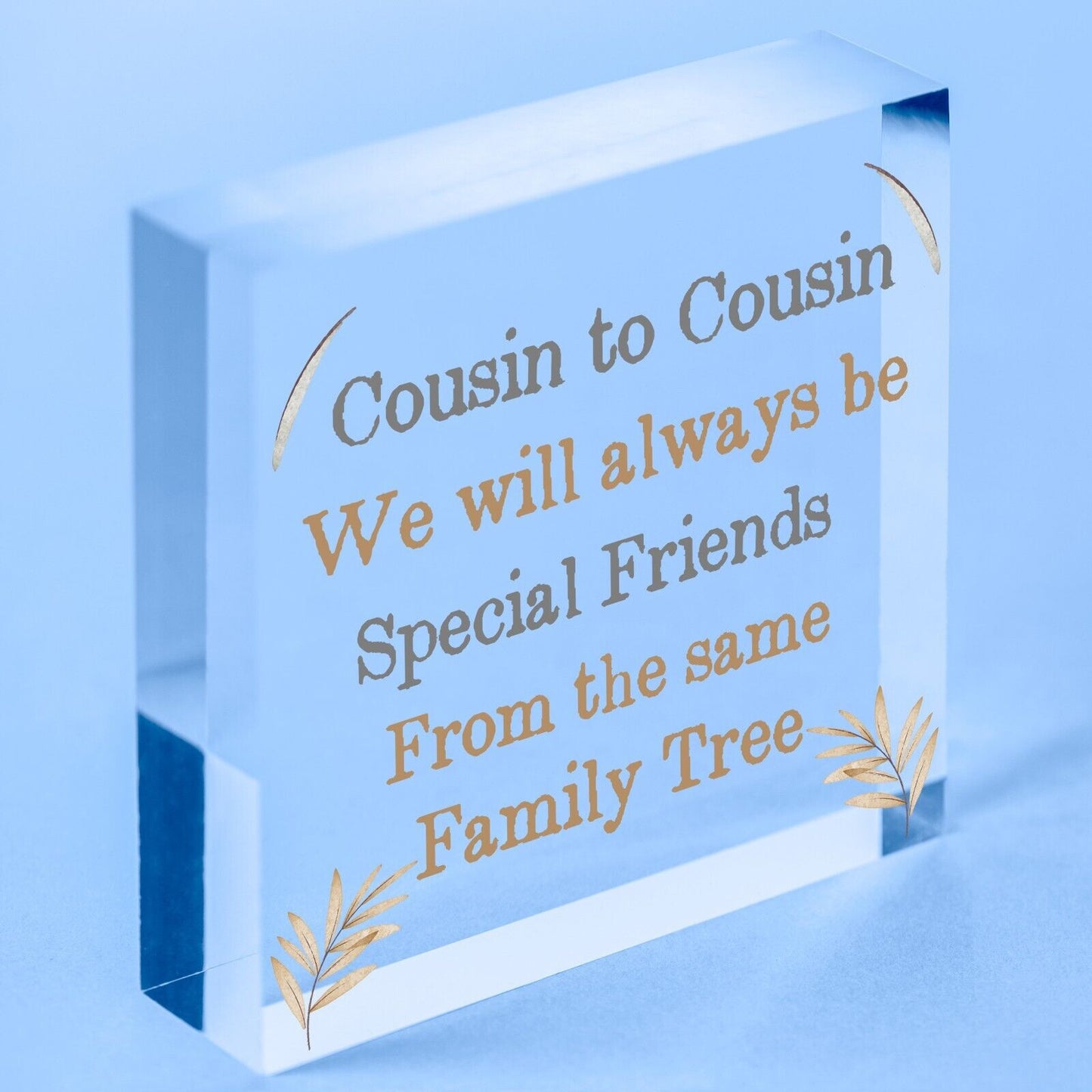 Birthday Christmas Gift For Cousin Special Family Plaques Best Friend Keepsakes