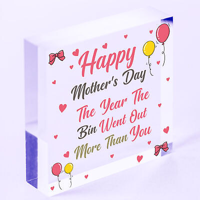 Funny Mothers Day Gift For Mum Mummy Lockdown Novelty Mother's Day Gift Sign