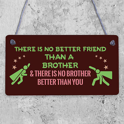 Brother Plaque Novelty Brother Gift For Birthday Christmas Friend Gift For Him