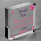 THANK YOU Gifts For Colleagues Employee Wooden Heart Plaque Office Work Gifts