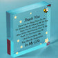 Thank You For Being There For Me Wooden Hanging Heart Love Friendship Plaque