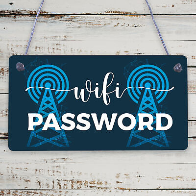 Wifi Password Hanging Home Decor Plaque House Warming Gift Home Internet Sign