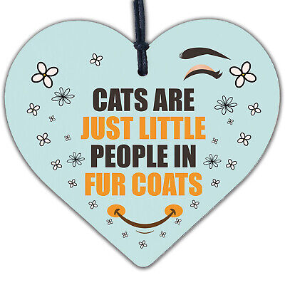 Cats Are Just Little People In Fur Coats Funny Cat Gift Home Decor Cat Lover