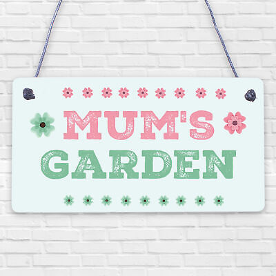 Mums Garden Novelty Plaque Summer House Sign Garden Shed Sign Gifts For Mum