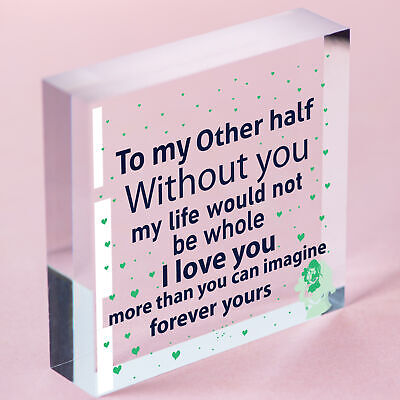 I Love You Keepsake Gift Husband Wife Valentines Day Gift For Him Her