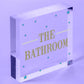 The Bathroom Hanging Sign Bathroom Toilet Decor Marble Theme Home Gift