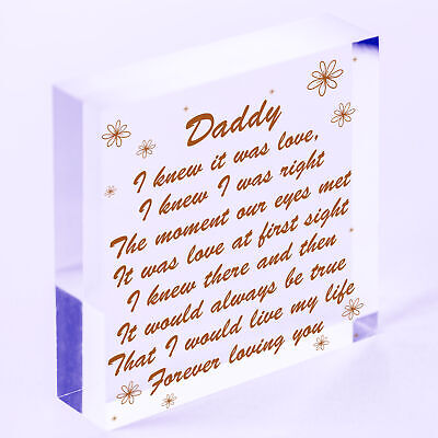 Best Daddy Gifts Wooden Heart Daddy Birthday Card New Daddy Gifts Baby Gift Sign