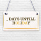 Chalkboard Days Until New York America Holiday Countdown Plaque Sign Gifts