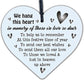 MUM DAD NAN Memorial Christmas Tree Bauble Wood Hanging Heart Xmas Decoration