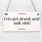 Funny Alcohol Sign Vodka Gin Beer Gifts Man Cave Home Bar Pub Hanging Plaque