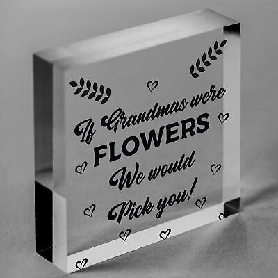 Special Thank You Gift For Grandma Birthday Christmas Engraved Heart Gift