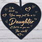 Christmas Gifts For Daughter Wood Heart Plaque Daughter Birthday Christmas Gifts